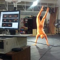 Comparing marker less tracking results with a Vicon system